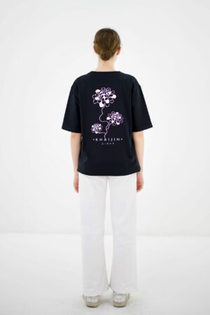 T-Shirt Pivoine Noir – Image 3